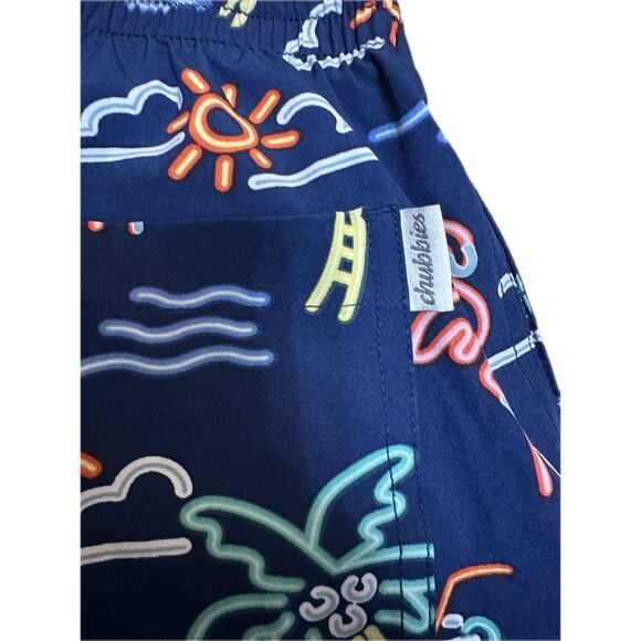 Chubbies Neon Flamingo Swim Trunks Men’s Medium 7” Inseam - Picture 7 of 7